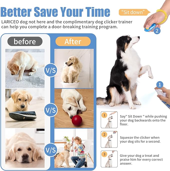 8 oz Pet Deterrent Spray - Solution to Prevent Anywhere Urination - Effective Pet Training Aid - Not Here Dog Spray - Prevent Inappropriate Marking