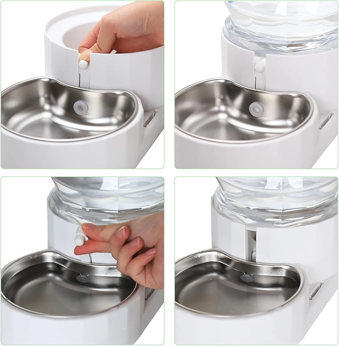 Sfozstra Automatic 3L Pet Water, Cat Feeder, Pet Feeding Bowl, 3L Large Capacity Automatic Water Dispenser, 100% BPA-Free, Gravity Pet Water Dispenser,Cat Water Food