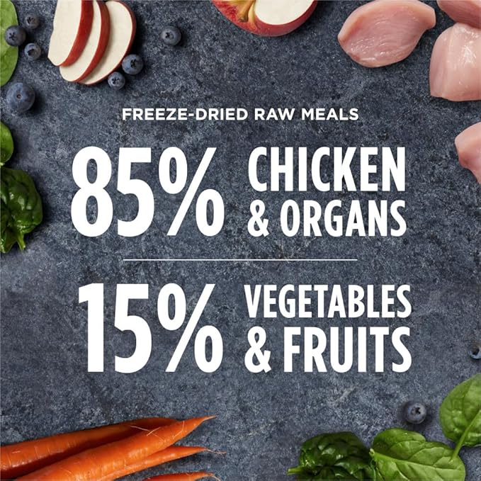 Instinct Freeze Dried Raw Meals Grain Free Recipe Dog Food - Chicken, 25 oz.