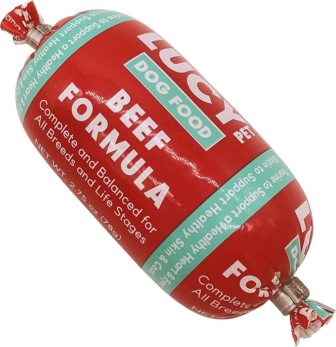Lucy Pet Products Beef Formula Dog Food Roll 36 Count 2.75 Ounce Rolls, 100600044