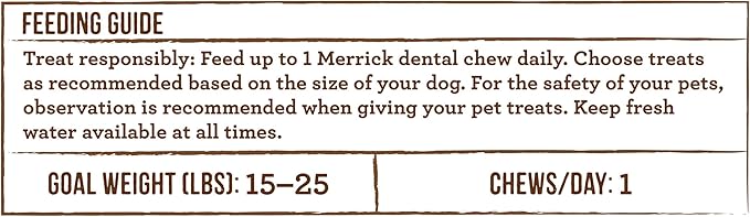 Merrick Fresh Kisses Natural Dental Chews Infused with Coconut and Botanical Oils for Small Dogs 15-25 Lbs - 48 ct. Box