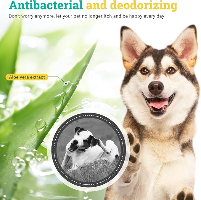 Dog Ear Cleaner, Removal Ear Powder for Pets Dog Ear Yeast Infection Treatment for Puppy Cats Dogs Cleans & Remove Odors