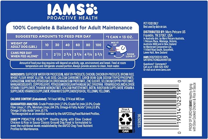 IAMS PROACTIVE HEALTH Adult Ground Dinner