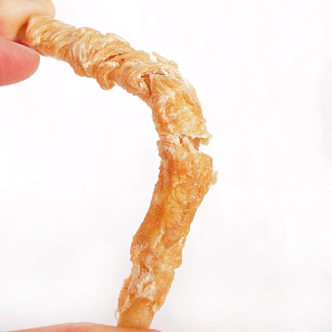 Dog Treats 100% Organic Chicken Hide Twists,Dog Chews Treats, 5 Inch Chicken Wrapped Rawhide Sticks, Promotes Teeth Health, 8 oz