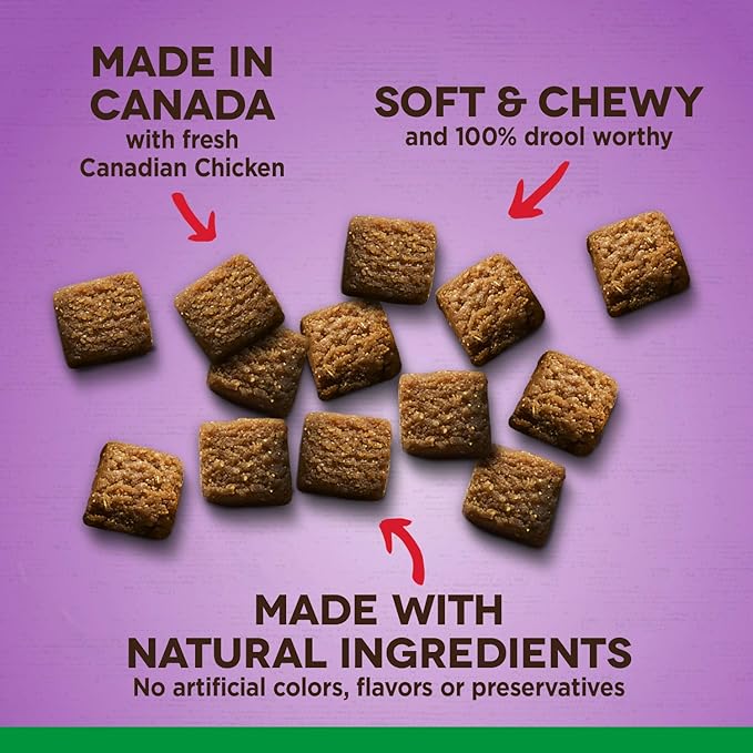 Zoe Tender Chunks for Dogs, All Natural Dog Treats, Grain-Free, Chicken and Parmesan Recipe, 5.3 oz., 92042 (Pack of 2)