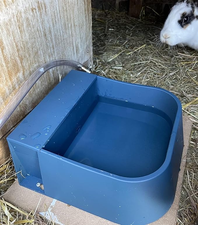 Enjoying Dog Automatic Waterer Bowl 2L Outdoor/Indoor Auto Pet Water Dispenser Float Valve Livestock Waterer for Dog Cat Chicken
