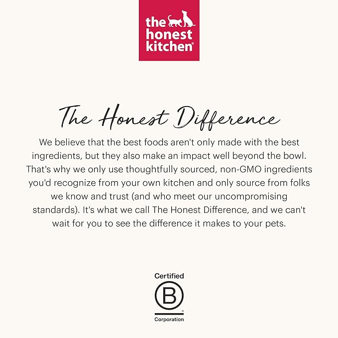 The Honest Kitchen Human Grade Dehydrated Grain Free Dog Food – Complete Meal or Dog Food Topper – Chicken 10 lb (makes 40 lbs)