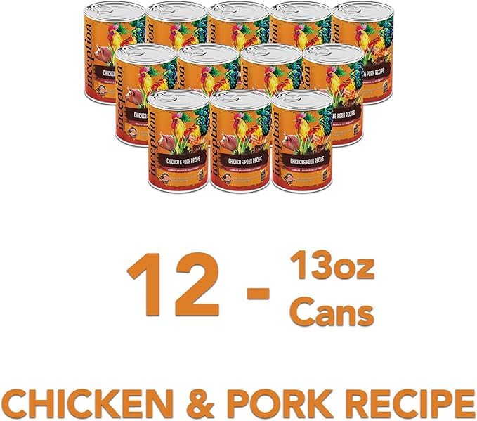 Inception® Wet Dog Food Chicken & Pork Meal Recipe – Complete and Balanced Dog Food – Legume Free Meat First Wet Dog Food – 12/13oz case
