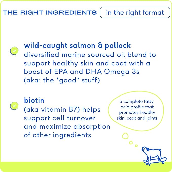 Native Pet Omega 3 Fish Oil Supplements with Omega 3 EPA DHA for Dogs Liquid Pump is Easy to Serve, Supports Itchy Skin + Mobility - Pollock & Salmon Oil for Dogs, The Fish Oil Dogs Love! (16 oz)