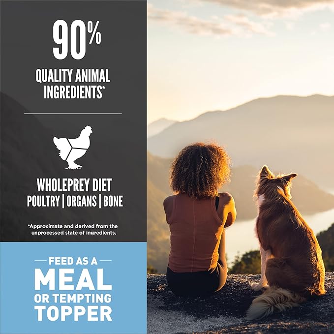 ORIJEN Original Freeze Dried Medallions, Grain Free Dry Dog Food and Topper, WholePrey Ingredients, 16 oz