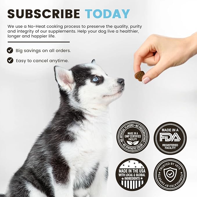 Multiple Omega 3 Chews for Dogs | Wild Alaskan Salmon Fish Oil Supplements with Collagen, MSM, Krill, EPA, DHA, | Essentials for Itching Skin Allergy, Joints, Coat Shedding Support