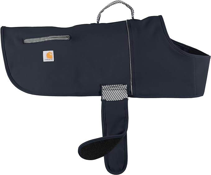 Carhartt Quick Duck Jac, Pet Dog Vest, Water Repellent Canvas, Dark Sapphire , Small