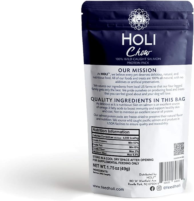 HOLI Freeze Dried Dog Food Topper - 3 Pack 2oz/Bag (Beef Liver, Chicken Breast, Salmon) Mix in Flavor Enhancer, 100% All Natural