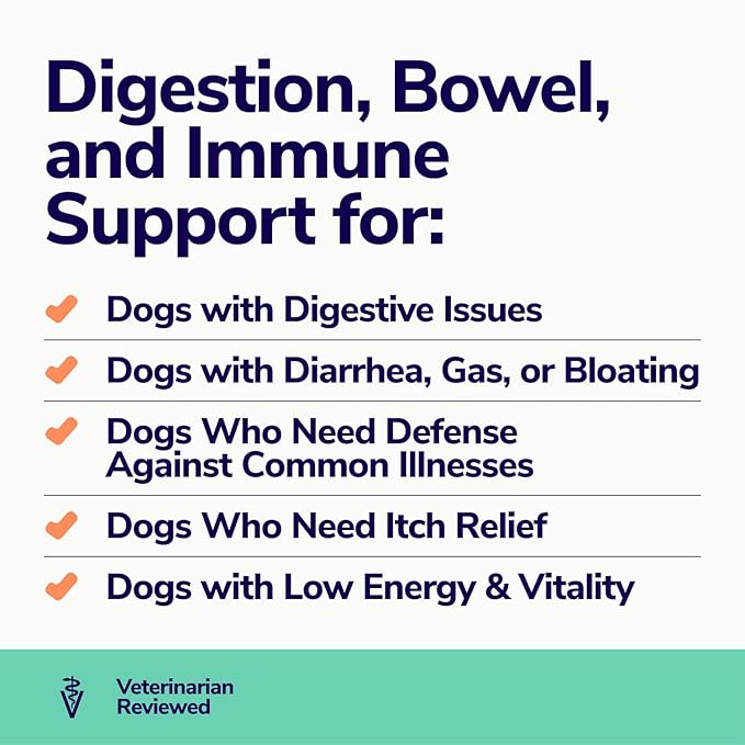 Probiotics for Dogs | Soft Dog Probiotics and Digestive Enzymes for Diarrhea, Gut Health, Itching Skin, Licking Paws | 60 Dog Probiotic Chews | Dog Health Supplies, Pet Supplies for Dogs