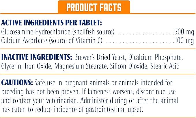 ProSense Pro-Sense Regular Strength Glucosamine Tablets for Dogs, 60 ct