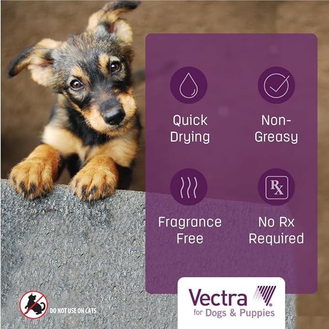 Vectra® for Dogs & Puppies Flea Treatment & Prevention for Large Dogs (56-100 lbs.) 3-month supply
