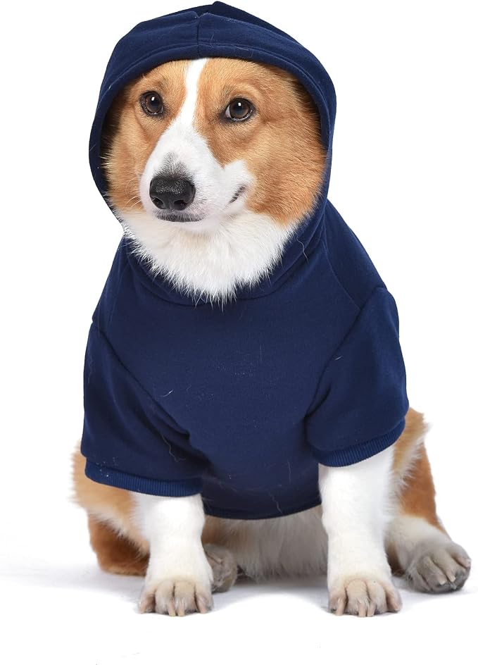 STAR WARS for Pets The MANDALORIAN Hoodie for Dogs, “The CHILD” Design with Leash Attachment Hole, Extra Small | STAR WARS Apparel for Dogs | Cozy Hooded GROGU Sweatshirt for Dogs Navy