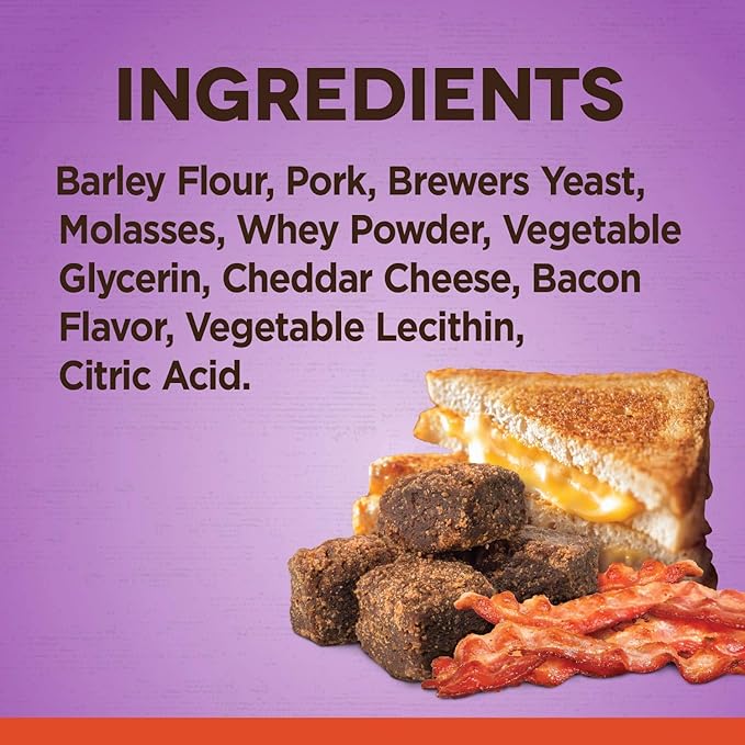 Zoe Tender Chunks for Dogs, All Natural Dog Treats, Grain-Free, Cheese and Bacon Recipe, 5.3 oz., 92043