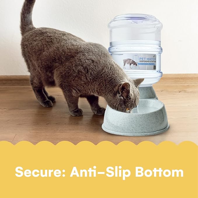 Noa Store Automatic Pet Water Dispenser | BPA Free 1 and 3 Gallon Cat Water Dispenser Food Dispenser, H20, Dog Small and Big Cat Feeder, Cat Water Bowl and Dog water dispenser, Automatic Pet waterer