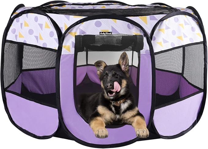 Portable Dog Cat Playpen Small Dog Puppy Kitten Play Pens Indoor Pop Up Travel Dog Pen for Outdoor Camping Use