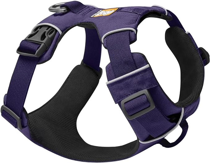 Ruffwear, Front Range Dog Harness, Reflective and Padded Harness for Training and Everyday, Purple Sage, Medium