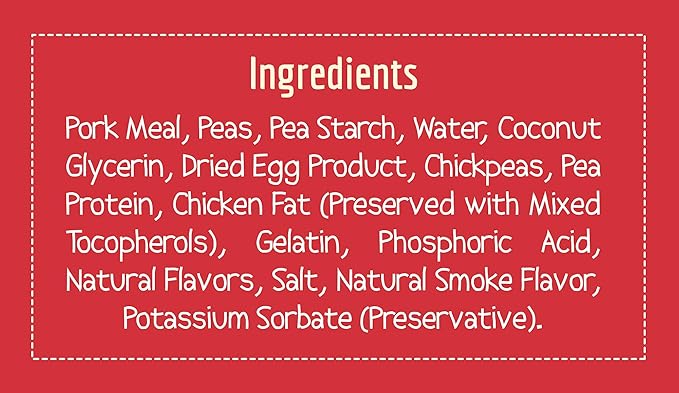 Wholesomes Bruno's Jerky Strips Grain Free Dog Treats, 25 oz, red