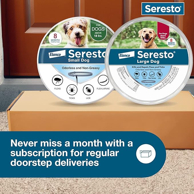 Seresto Flea Tick Collar 1 Large Dog + 1 Small Dog