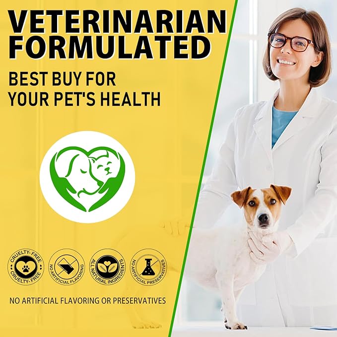 Natural Yeast Infection Treatment for Dogs, Dog Ear Infection Treatment, Dog Allergy Relief, Helps to Support Itch Relief, Inflammation Relief & More, Ear Infection Treatment for Dogs - 2 fl oz