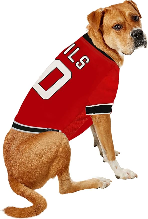 Pets First NHL New Jersey Devils Jersey for Dogs & Cats, X-Small. - Let Your Pet Be A Real NHL Fan!