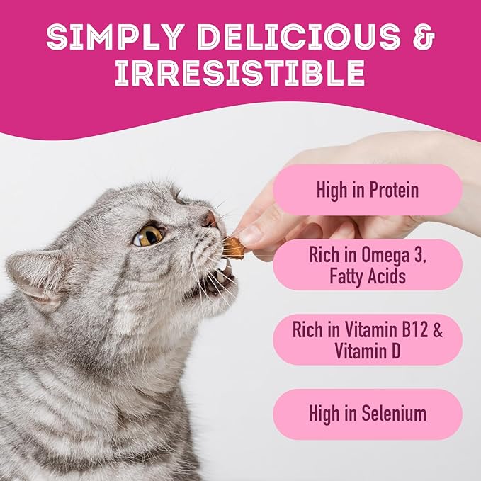 Freeze Dried Salmon Treats for Dogs & Cats (1.76 oz, Pack of 1) - Single Ingredient Dog Treats, Cat Treats - Natural Dog Treats, Grain Free