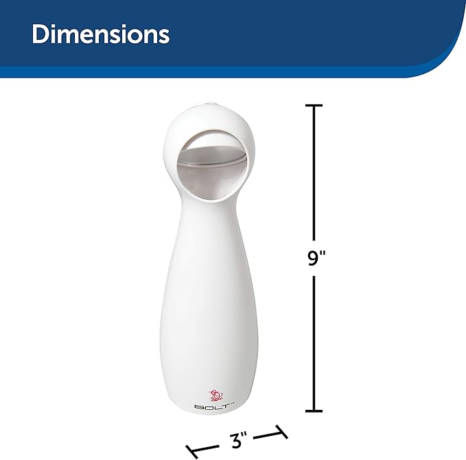 PetSafe Bolt - Automatic Cat Laser Toy - Interactive - Relieves Anxiety & Boredom - Bug-Like Laser Pattern Keeps Them Entertained - Hands-Free Play - Auto Shut Off Prevents Overstimulation