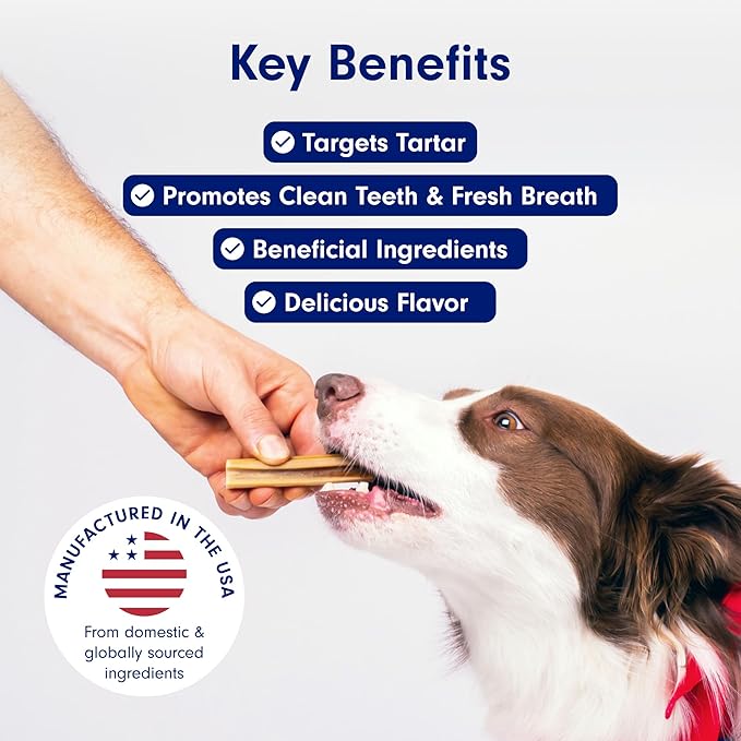 Petlab Co. Proenzyme Dental Sticks – Dog Dental Chews -Target Plaque & Tartar Build-Up at The Source - 28 Sticks