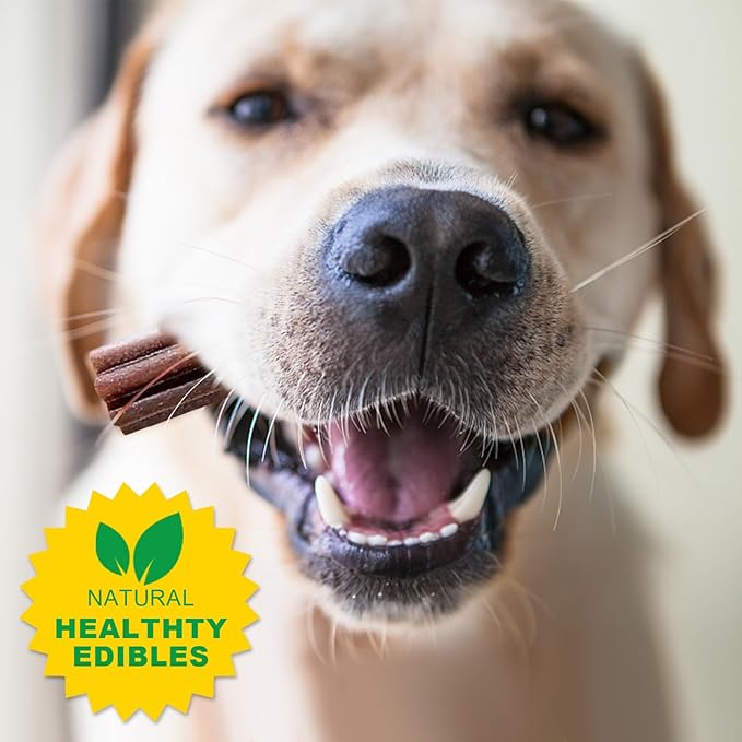 Dog Teeth Cleaning Chews - Beef-Flavored Dental Sticks for Rewarding Small and Medium Dogs - 7.2oz, Pack (18 Treats)