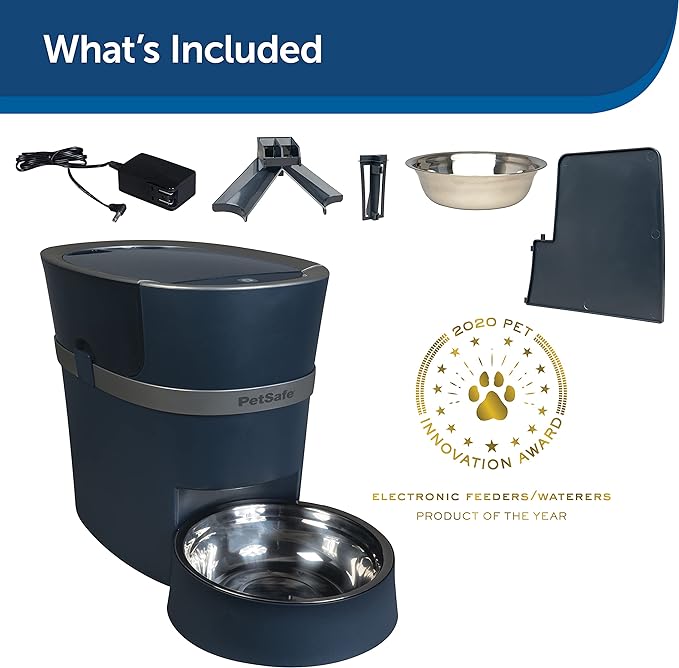 PetSafe Smart Feed Automatic Pet Feeder with 2-Pet Meal Splitter for Cats and Dogs - WiFi App Connected - Programmable Food Dispenser for Multiple Pets - Customize Mealtime - Compatible with Alexa