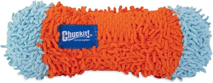 Chuckit Indoor Fetch Tumble Bumper Dog Toy (8.5 Inch), Orange and Blue