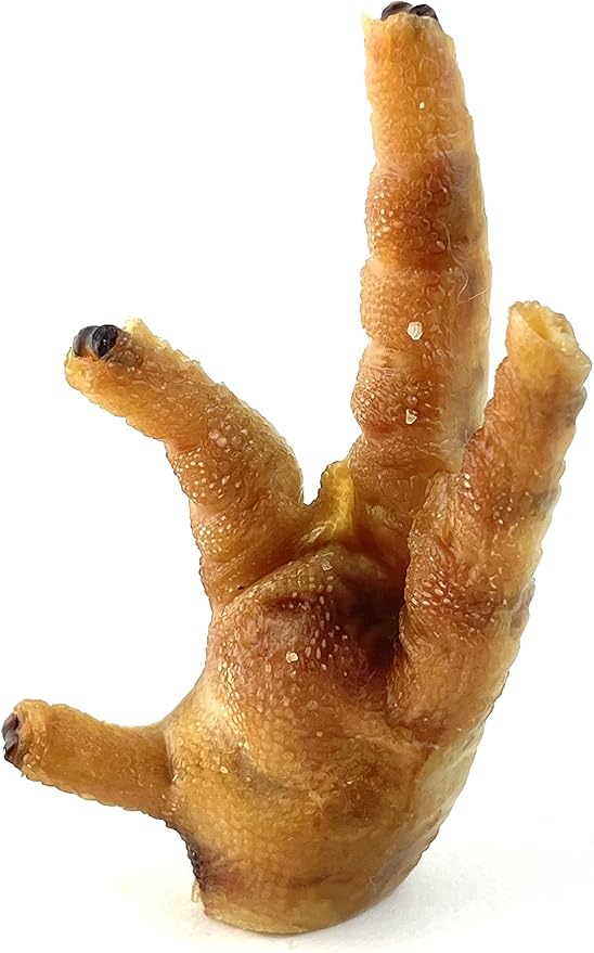 Aaru & Co. Chickie Paws 12ct - NO Claws, 100% USA Sourced and Made, Dehydrated, All-Natural, Single-Ingredient Chicken Paws (Chicken Feet) Dog Treats/Dog Delicacies