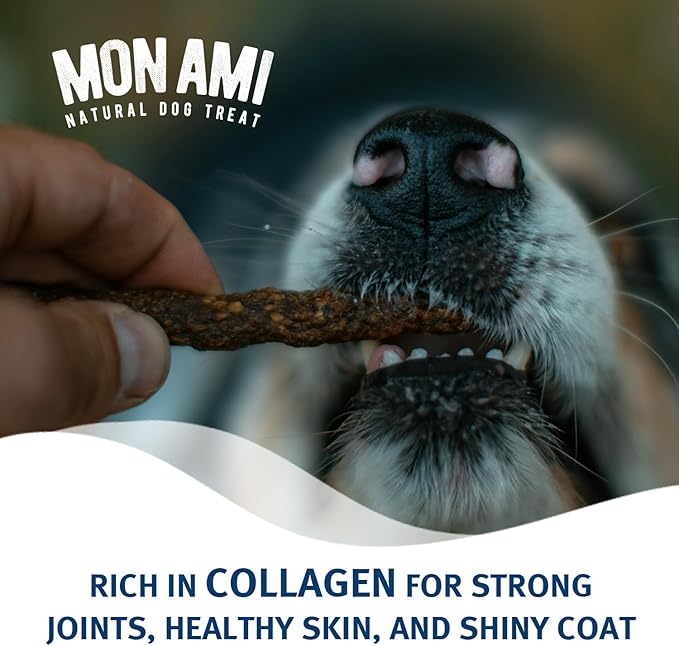 Mon Ami Variety Dog Treats Meat Sticks for Dogs with Farm Fresh Vegetables – Human Grade Dog Treats with Superfoods - Training Treats for Dogs - Healthy Dog Treats for Small, Medium and Large Dogs