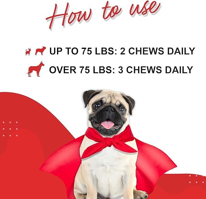 Cardio Support for Dogs – Cardiovascular Chews Heart Health, Circulation, Energy & Weight Management - with L-Carnitine, Hawthorn Berry, Coenzyme Q10 & Taurine for Dogs – 90 Soft Chews