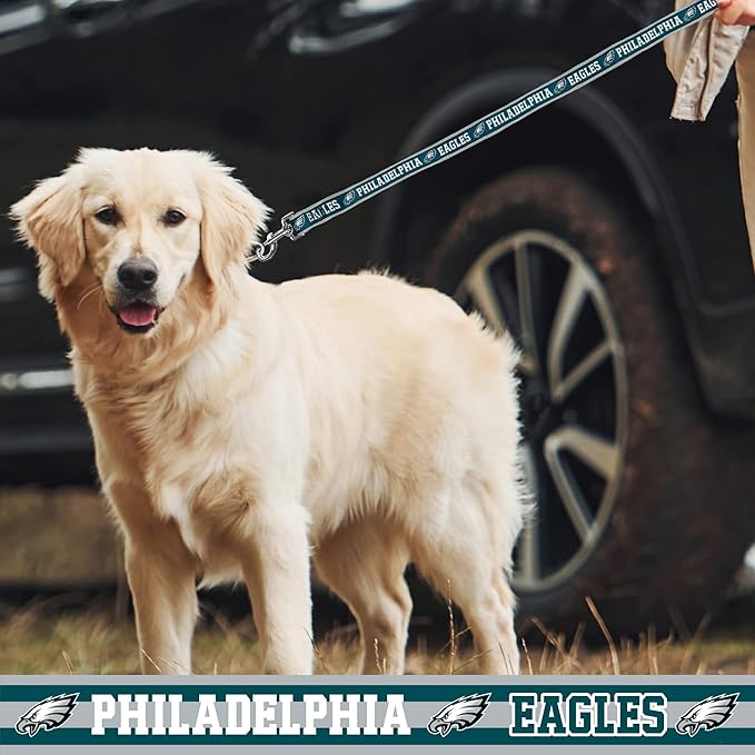 NFL PET Leash Philadelphia Eagles Dog Leash, Large Football Team Leash for Dogs & Cats. A Shiny & Colorful Cat Leash & Dog Leash Licensed by The NFL