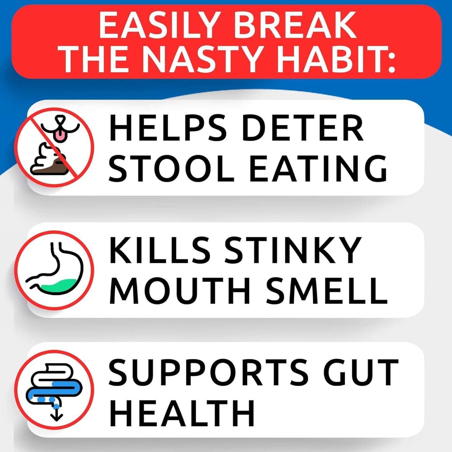 No Poo Chews for Dogs - Coprophagia & Stool Eating Deterrent with Probiotics, Digestive Enzymes & Breath Aid Support - Stop Dog Poop Eating - Made in USA - 120 Soft Chews