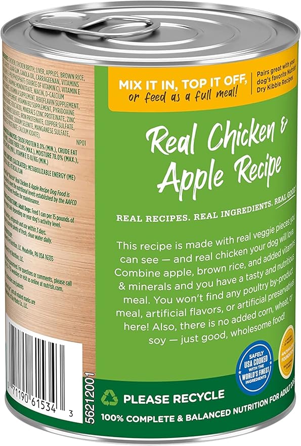Nutrish Rachael Ray Chicken & Veggies 40 Pounds Dry Dog Food (Packaging May Vary) + Chicken Recipe 11 Count Soup Bones Bundle