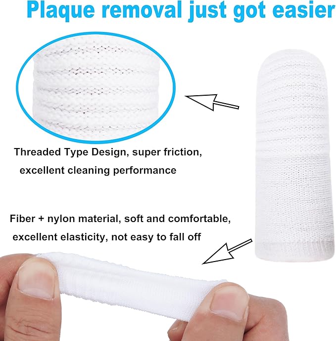 20 PCS Dog Toothbrush Pet Toothbrush Finger Toothbrush cat Toothbrush Washable & Comfortable & Durable 1 Set for 2 Fingers(20)