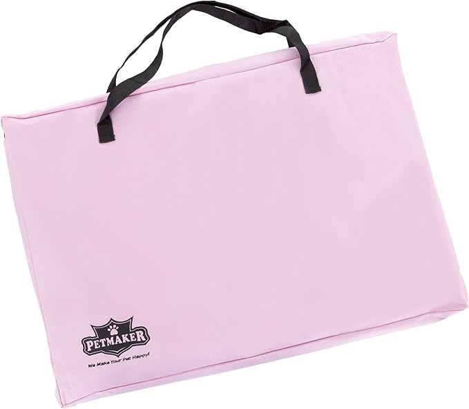 Pet Playpen - 38x24 Pop-Up Dog Kennel with Carry Bag - Portable Play Pen for Dogs, Cats, Rabbits, and Small Animals up to 25lbs by PETMAKER (Pink)