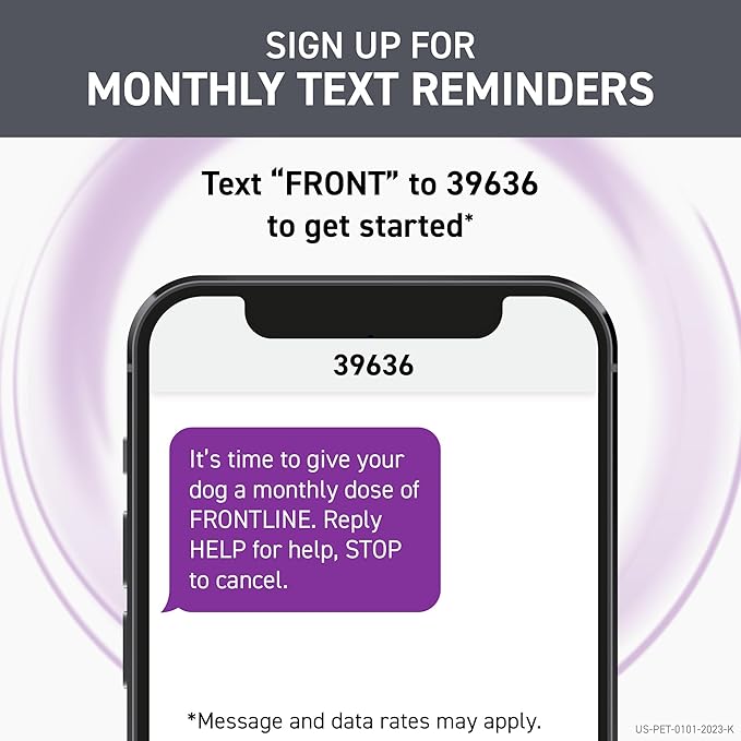 FRONTLINE Plus Flea and Tick Treatment for X-Large Dogs Up to 89 to 132 lbs., 3 Treatments