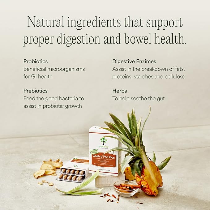 pawTree Gastro Pro Plus- Probiotics, Prebiotics & Digestive Enzymes Supplement for Dogs & Cats- Promotes Stomach Relief, Helps with Upset Gut, Constipation, Bad Gas & Diarrhea- Pet Health Essentials