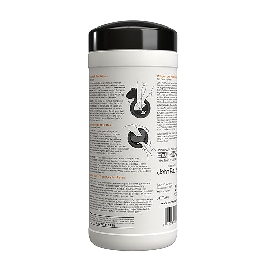 Body and Paw Pet Wipes for Dogs and Cats, 2 in 1, Infused with Aloe and Orange Oil, Soothe and Clean, Cruelty Free, Paraben Free, Made in USA