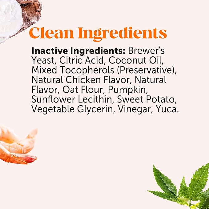 Pet Honesty Senior Hemp Hip & Joint Supplement for Dogs - Dog Joint Supplement with Hemp Oil & Powder, Glucosamine for Dogs, Collagen, MSM & Green Lipped Mussel - Mobility for Senior Dogs(Chicken 180)