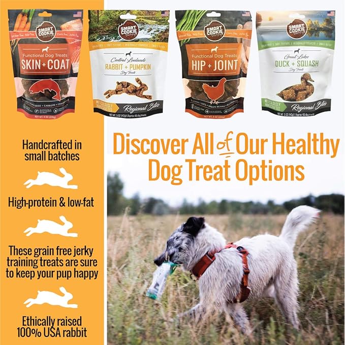 Single Ingredient Rabbit Jerky Dog Treats - Bite Size Training Treats for Dogs and Puppies with Allergies and Sensitive Stomachs - Dehydrated, 100% Meat, Made in USA - 3oz, Pack of 1
