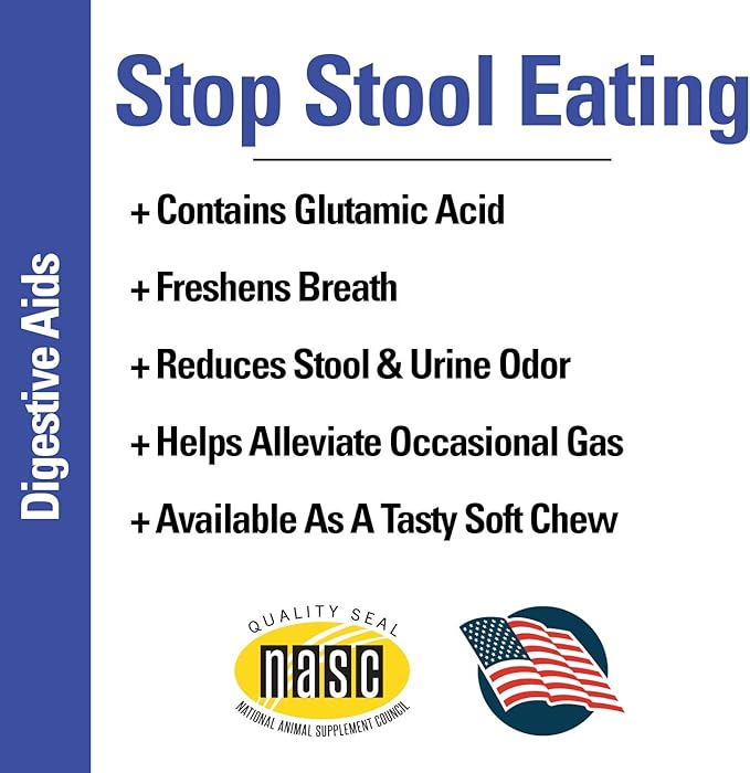 Vet Classics Stop Stool Eating Pet Health Supplement for Dogs – Dog Breath Freshener – Stops Dogs from Eating Stool – Enzymes, Probiotics – 90 Soft Chews