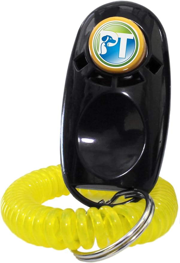 E-Collar Educator EZ-902-1/2 Mile Remote Waterproof Trainer Easy Educator - Static, Vibration and Sound Stimulation Collar with PetsTEK Dog Training Clicker